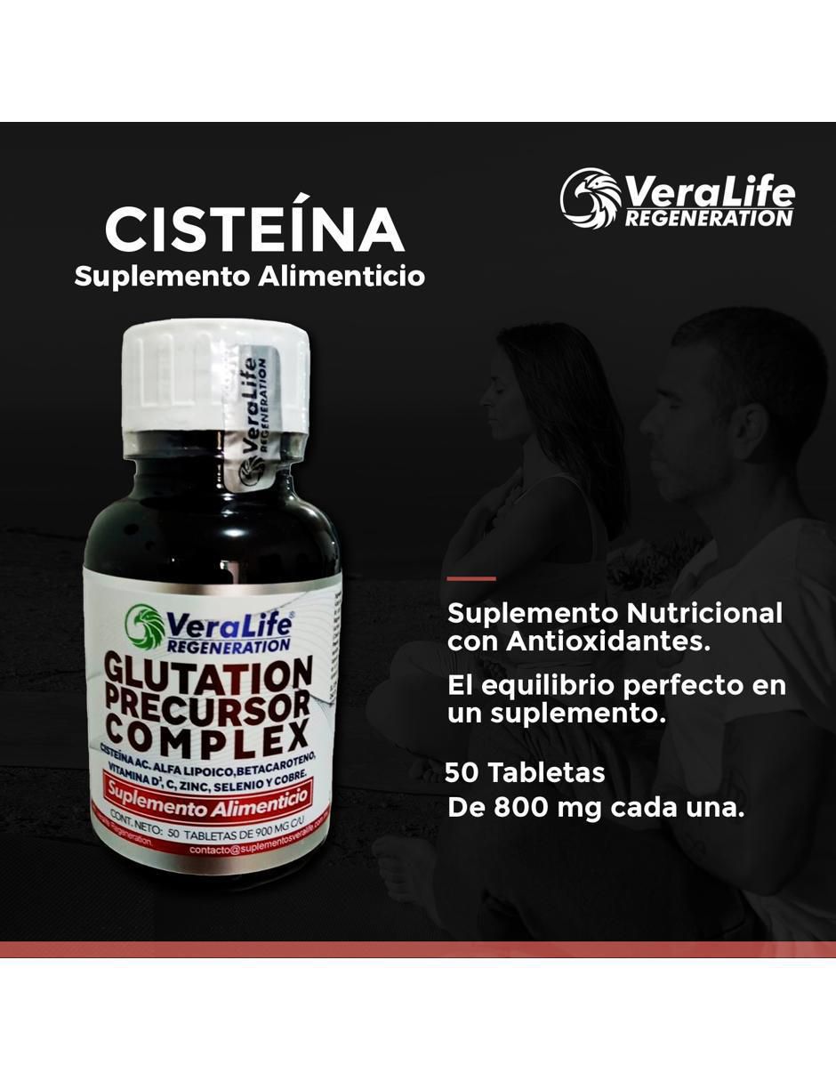 Cisteina Ac. Alfa Lipoico con vitaminas y minerales de 50 tabletas 2