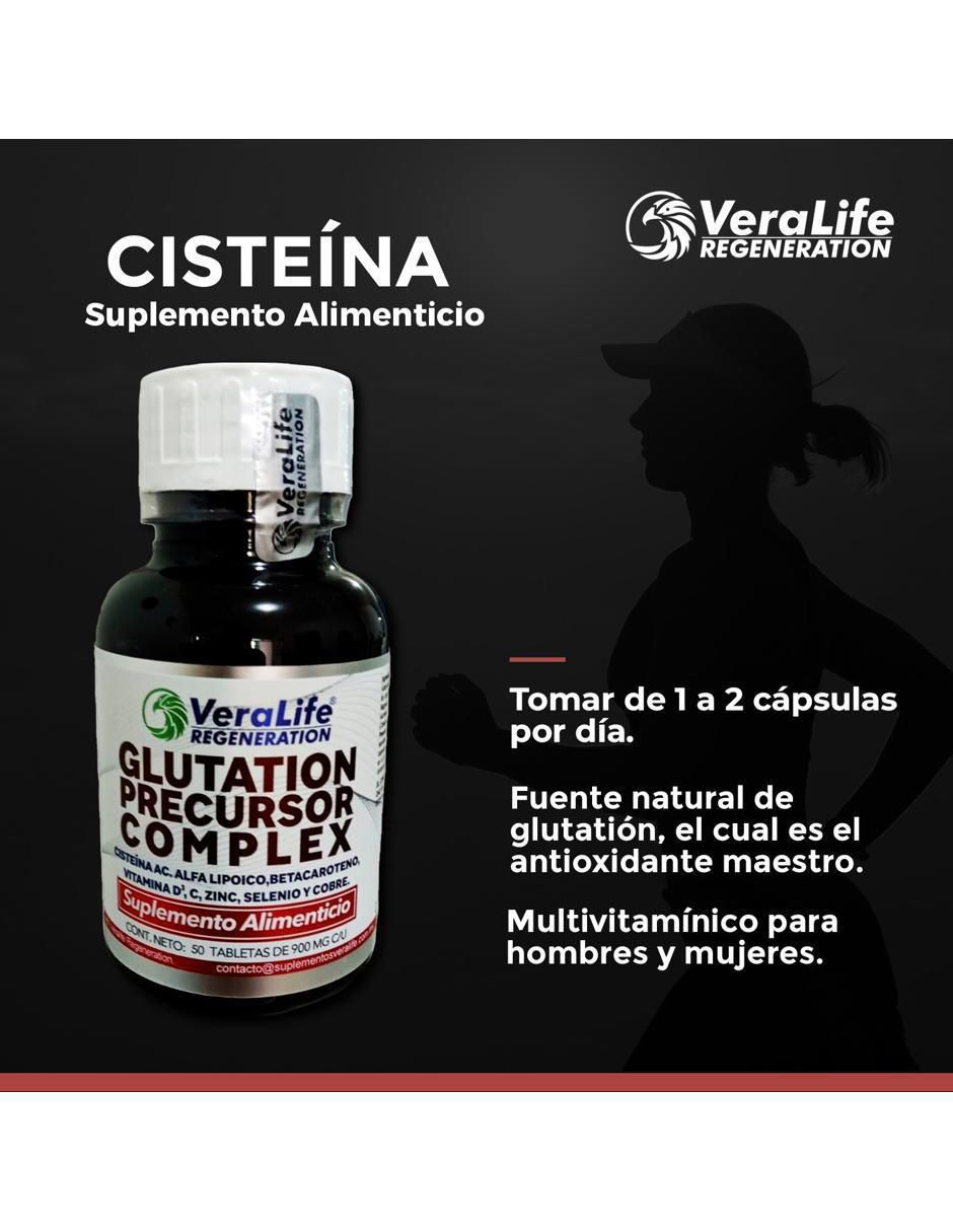 Cisteina Ac. Alfa Lipoico con vitaminas y minerales de 50 tabletas 4