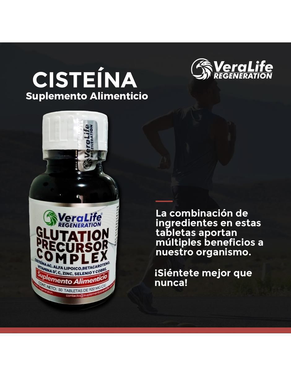 Cisteina Ac. Alfa Lipoico con vitaminas y minerales de 50 tabletas 5