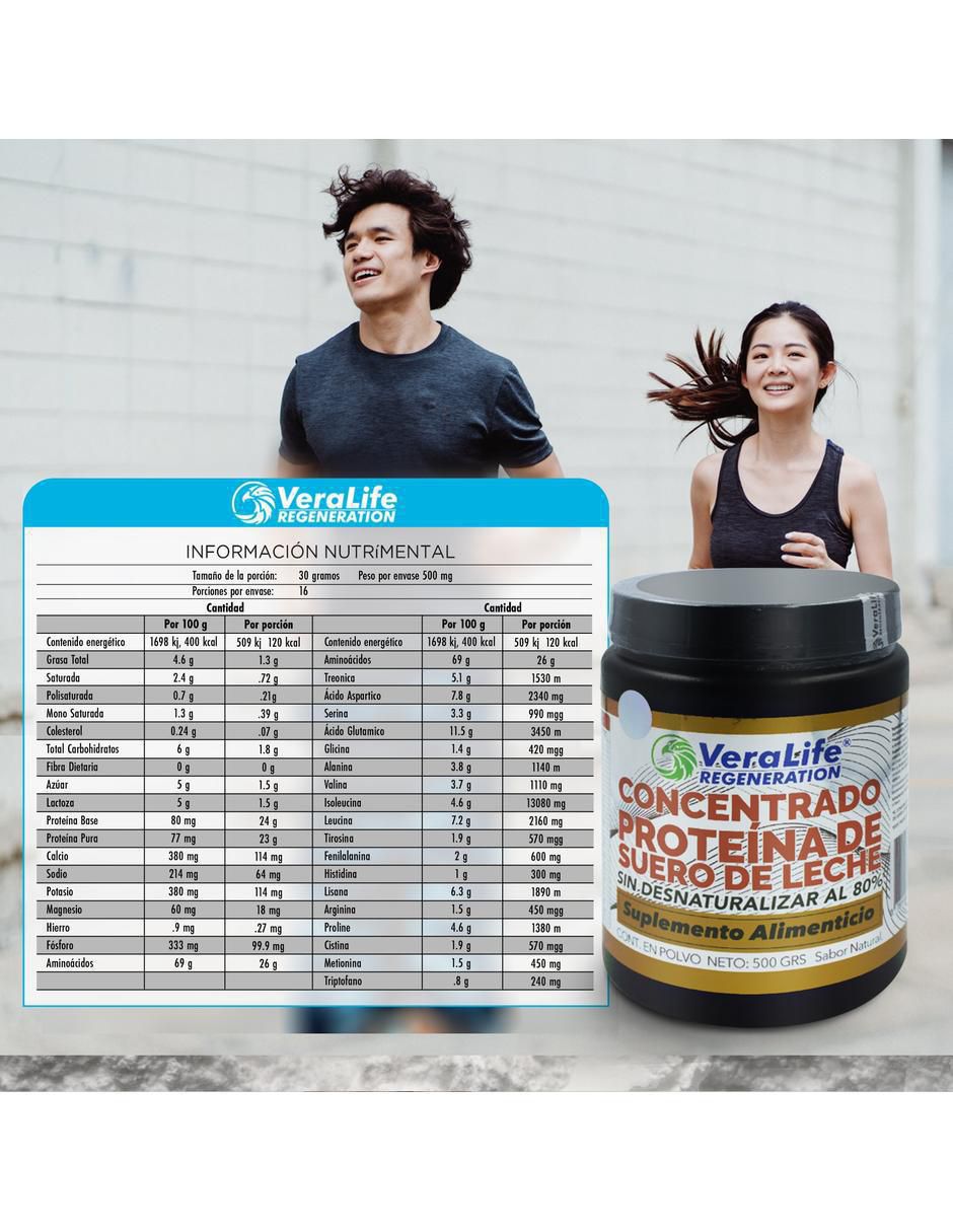 Concentrado Proteína de Suero de Leche de 500 g 3