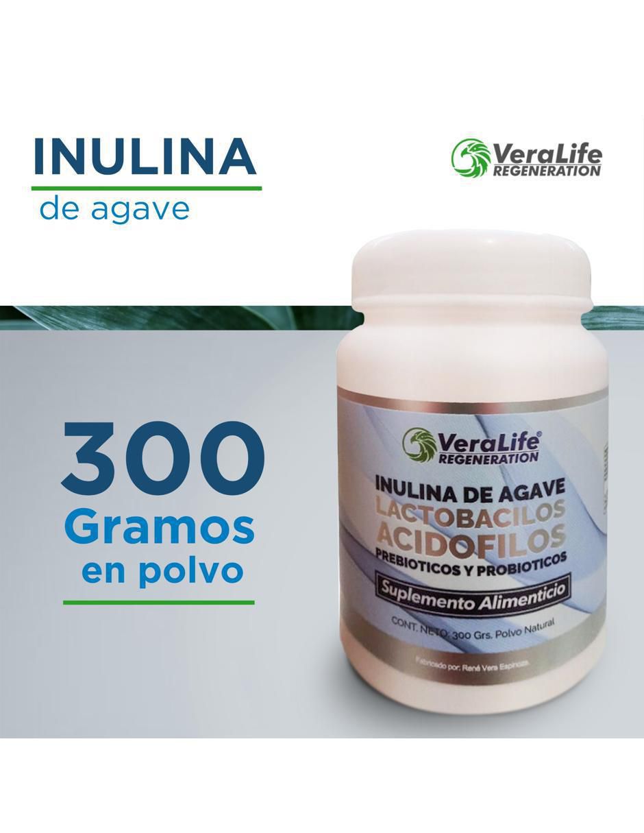 Inulina de Agave con inulina de agave, lactobacillus acidophilus de 300 g 2