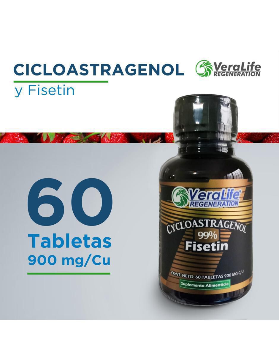 Cycloastragenol Fiestin con fisetina de 60 tabletas 2