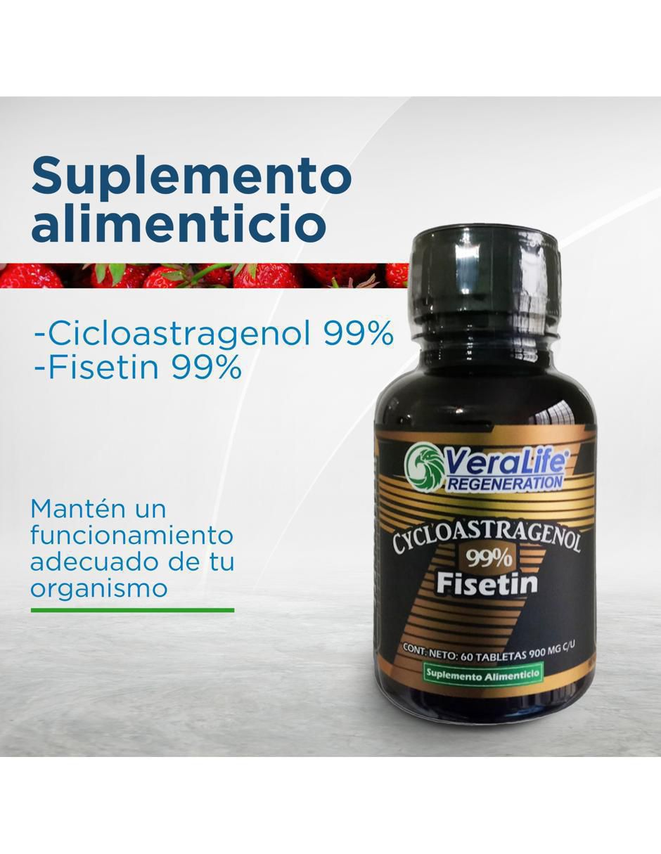 Cycloastragenol Fiestin con fisetina de 60 tabletas 4