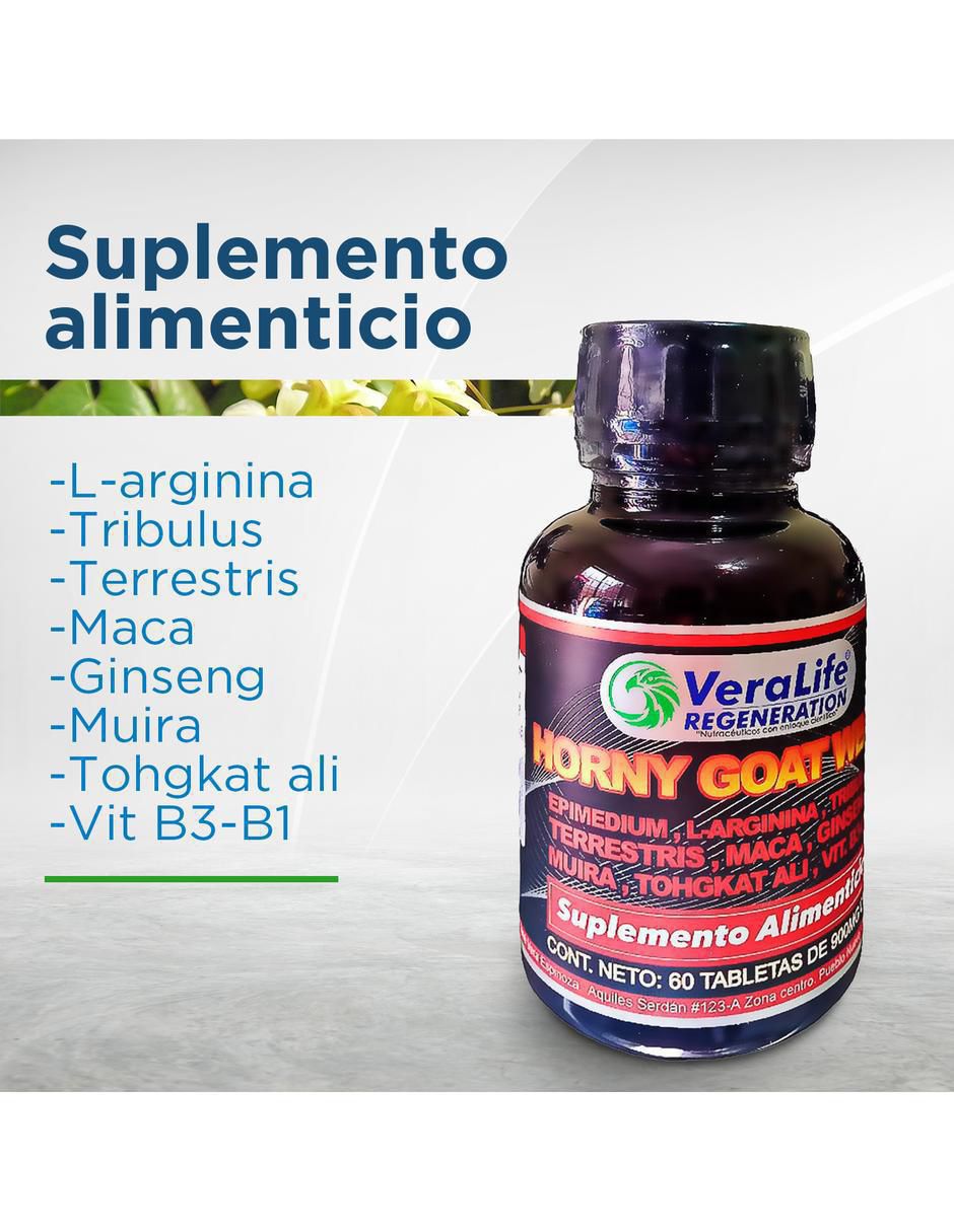 Horny Goat con l-arginina de 60 tabletas 4