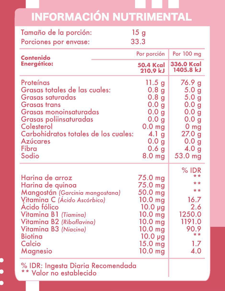 Colágeno Hidrolizado + Mangostán de 500 g 2