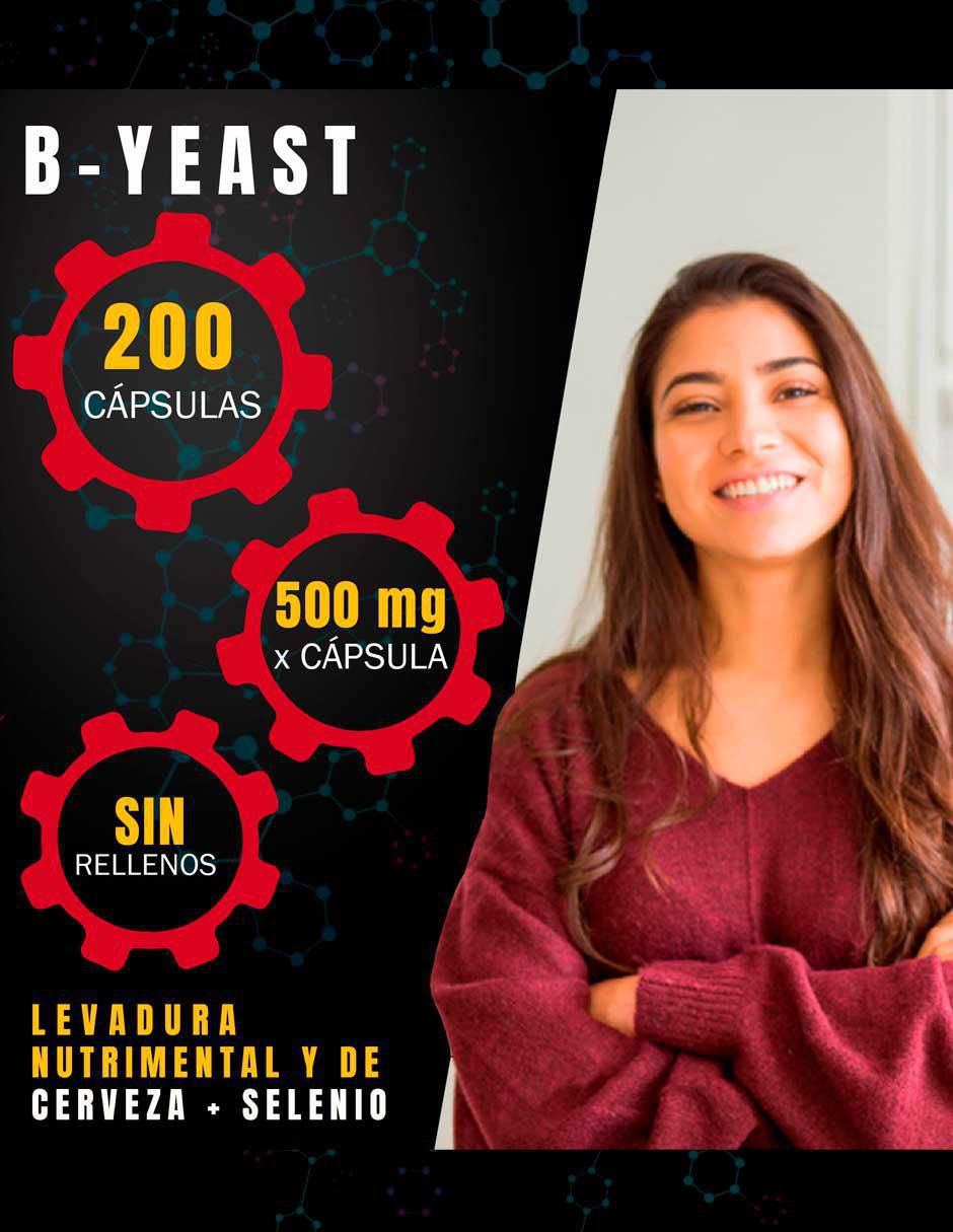 B - Yeast Complejo B con selenio de 200 cápsulas 4