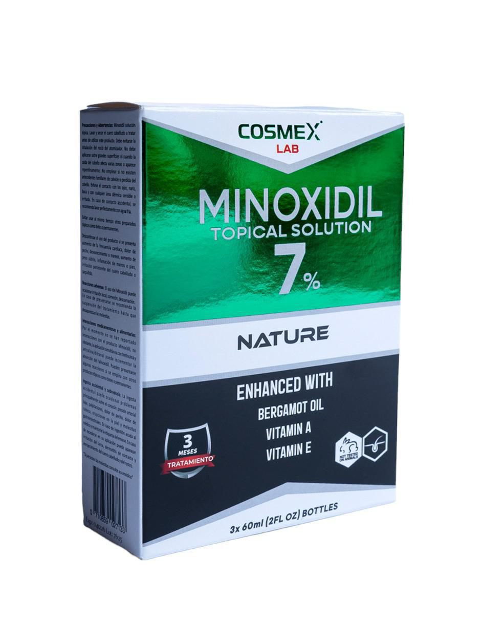 Loción facial crecimiento de barba minoxidil al 7% 3