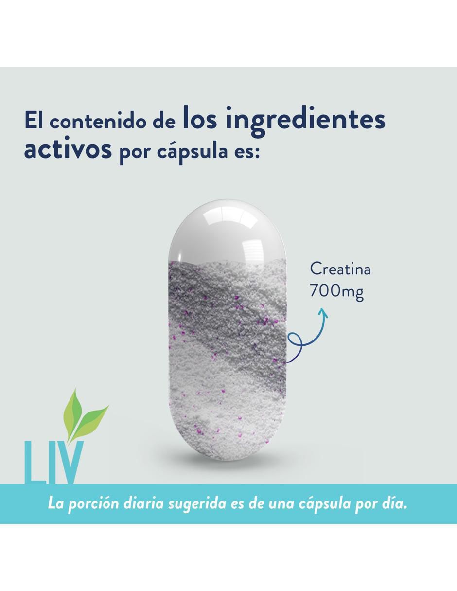 Creatina Monohidrato de 60 cápsulas 4