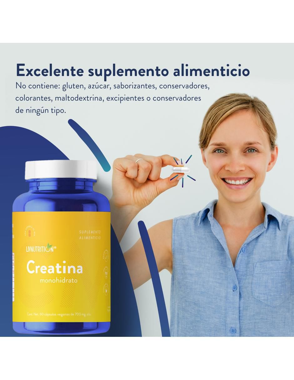 Creatina Monohidrato de 60 cápsulas 5