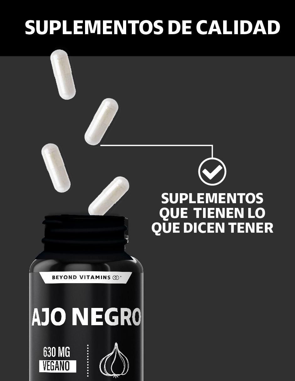 Ajo Negro con Semilla de Uva de 60 cápsulas 3