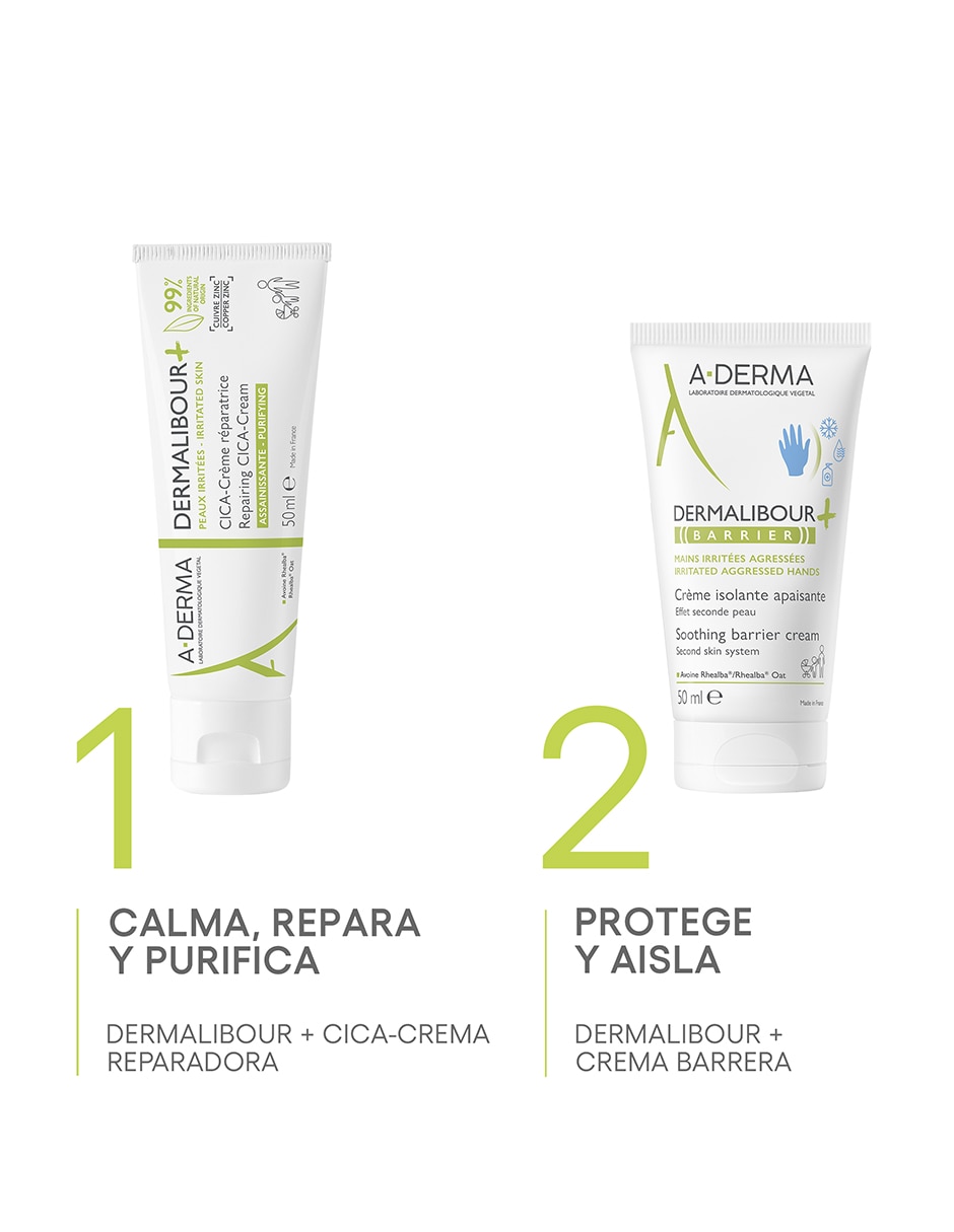Crema para manos recomendada para calmar y aliviar la piel día y noche Dermalibour: Barrier para piel sensible 6