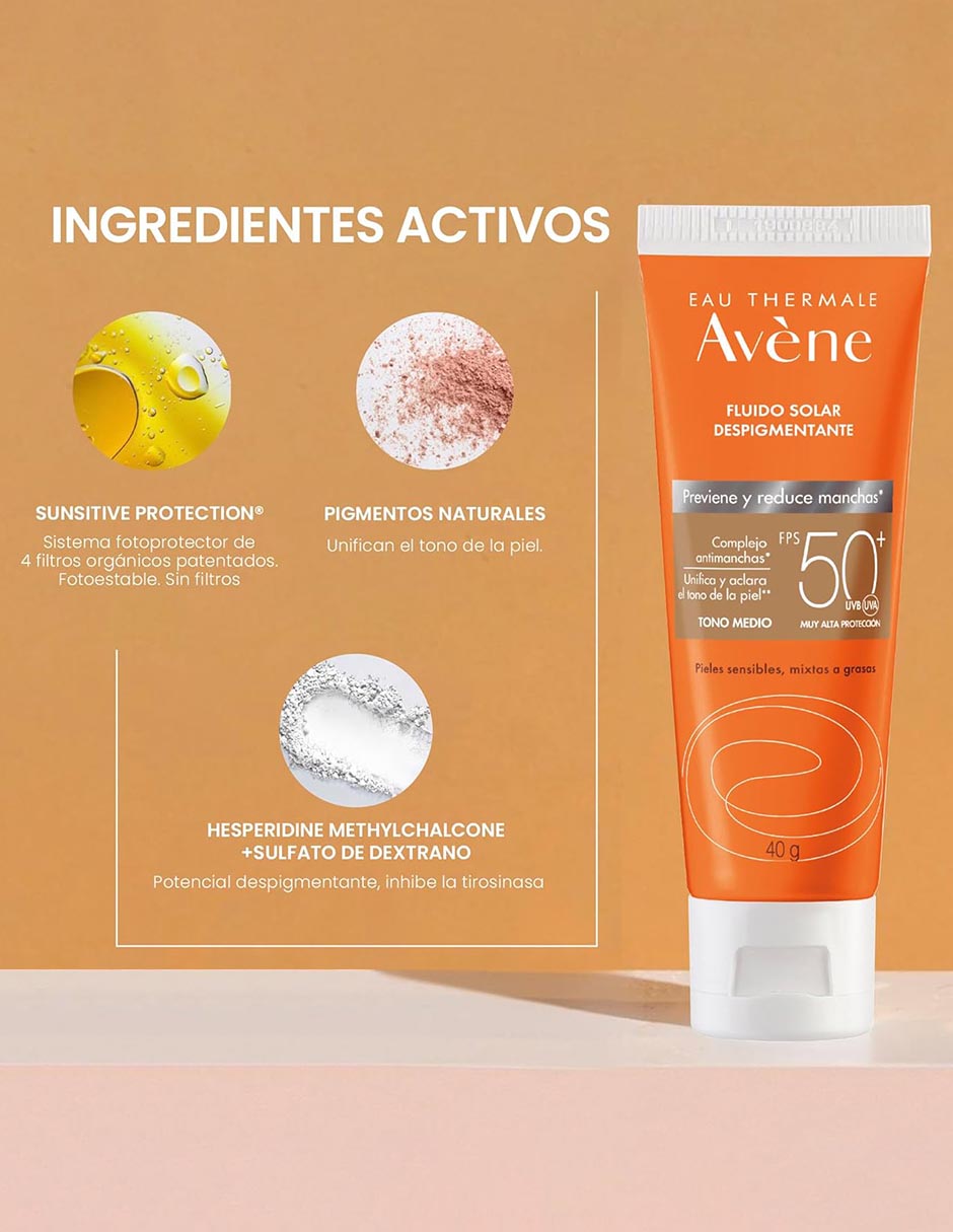 Protector solar FPS 50 Fluido despigmentante 40 g 5