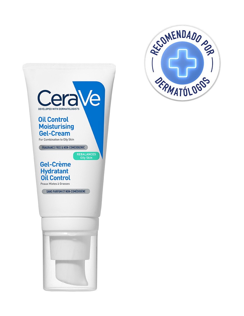 Crema facial recomendada para matificar e hidratar de día y noche Gel-Crema Oil Control para piel mixta y grasa 2