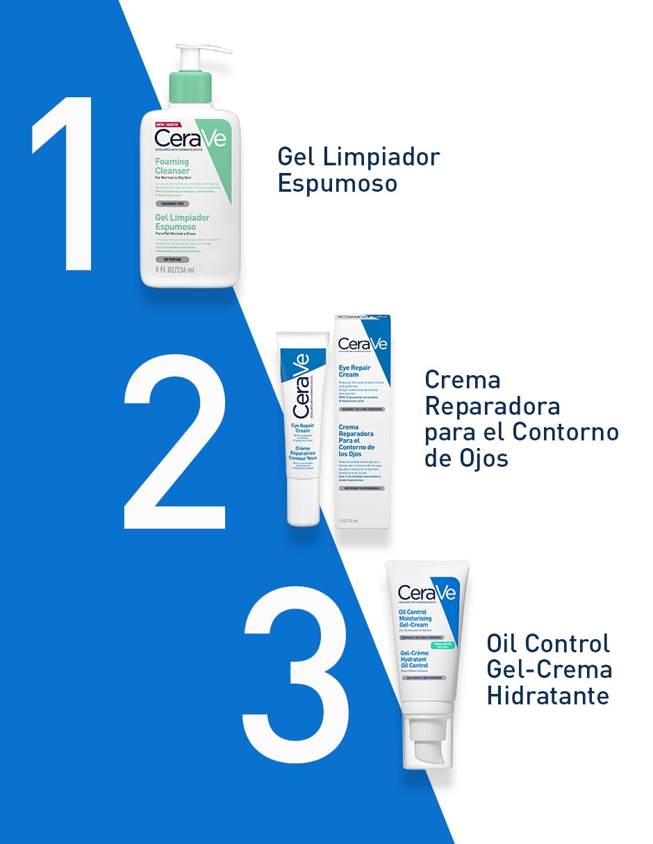 Crema facial recomendada para matificar e hidratar de día y noche Gel-Crema Oil Control para piel mixta y grasa 7