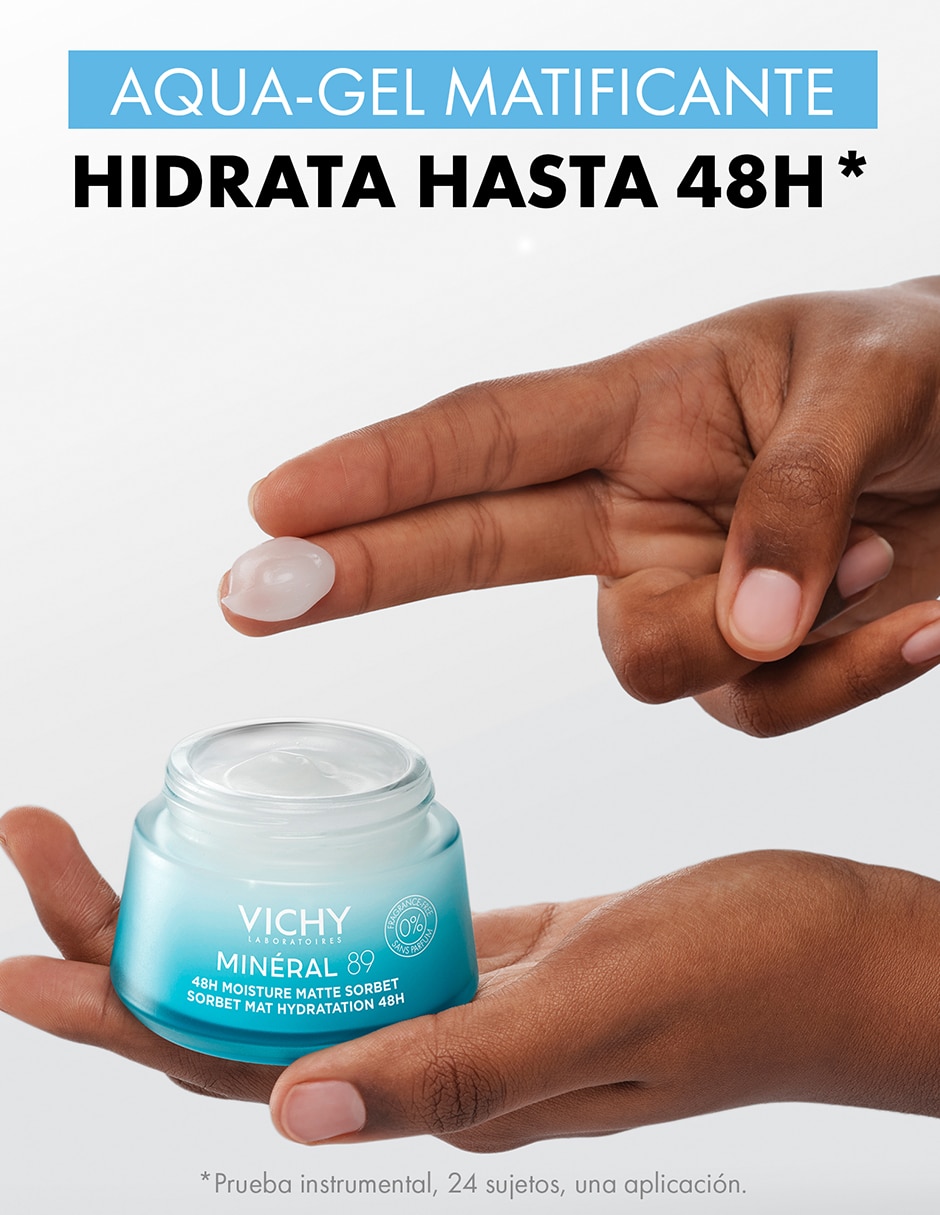 Crema facial recomendada para acné de día Mineral 89 Aqua-Gel Matificante Mineral 89 para piel mixta y grasa 6