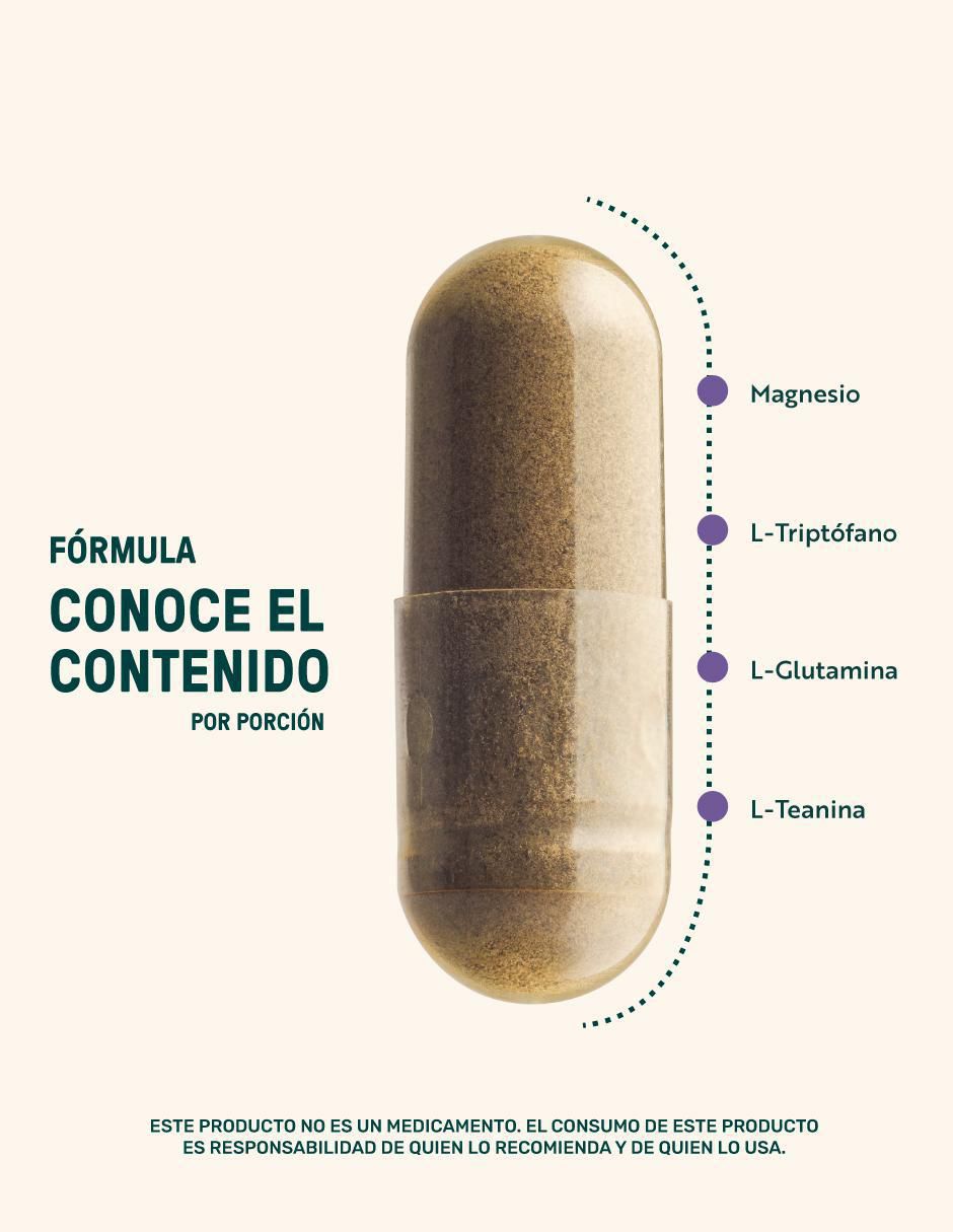 Moon Blend: Cápsulas a base de manzanilla en polvo, Magnesio y aminoácidos Life 360+ con triptófano de 180 cápsulas 4