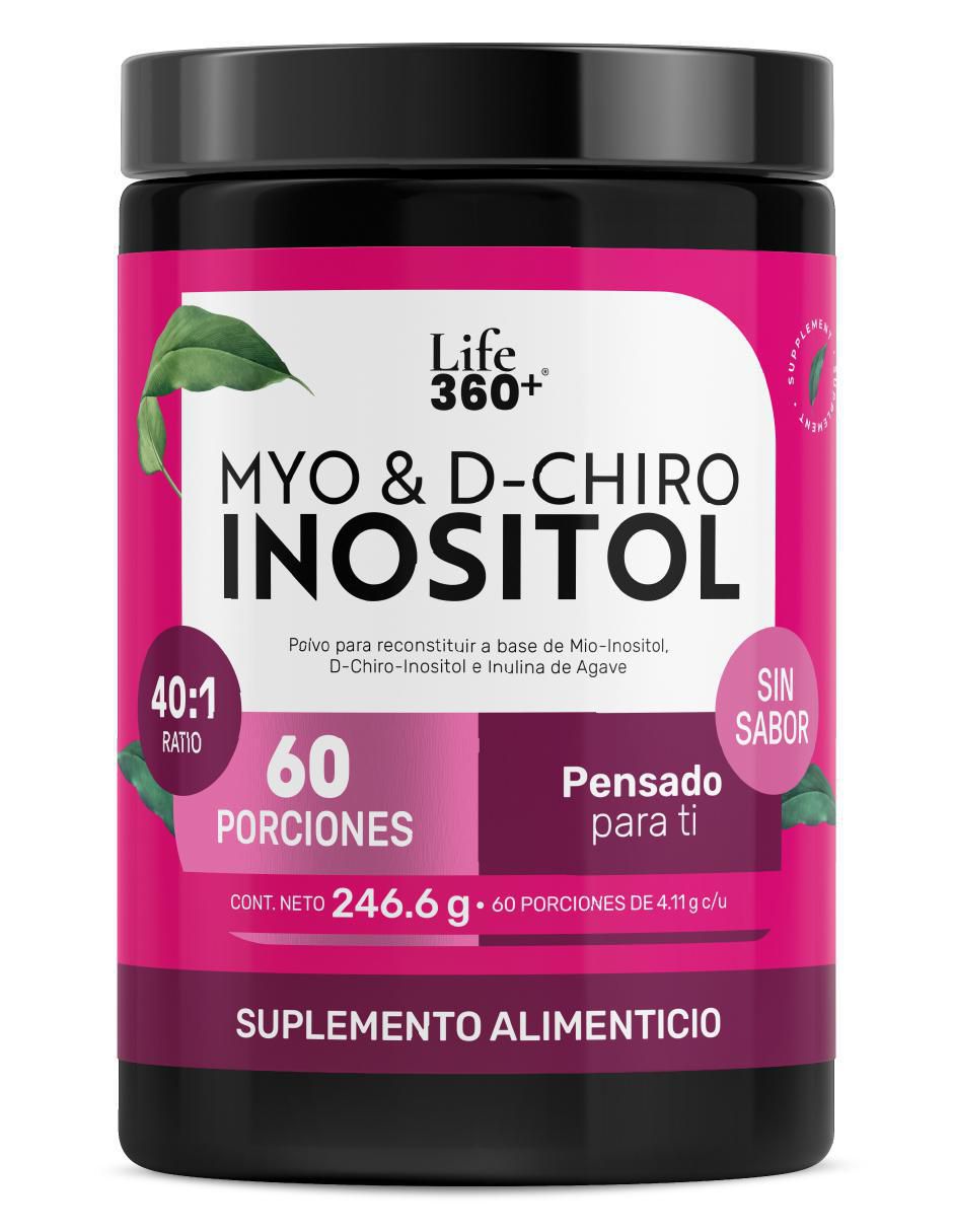 Myo & D-Chiro Inositol en polvo Mezcla 40:1 d-chiro inositol en polvo mezcla 40:1 de 246.6 g Myo & D-Chiro Inositol en polvo Mezcla 40:1 d-chiro inositol en polvo mezcla 40:1 de 246.6 g