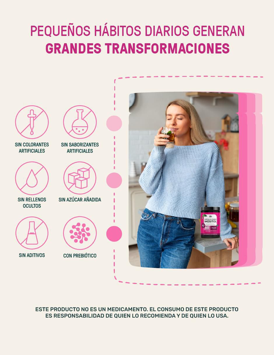 Myo & D-Chiro Inositol en polvo Mezcla 40:1  d-chiro inositol en polvo mezcla 40:1 de 246.6 g 7