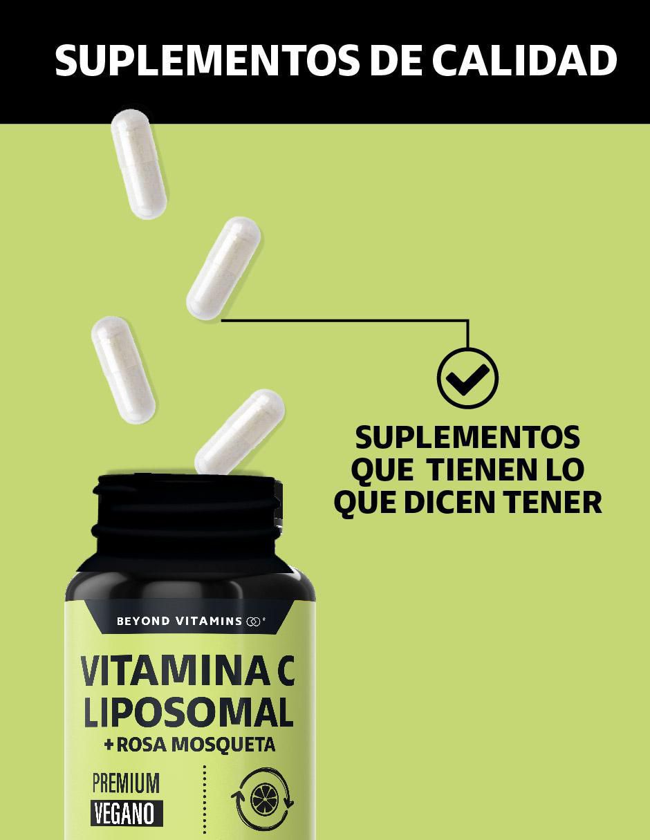 Vitamina C Liposomal con Rosa Mosqueta Vegano de 60 cápsulas 3