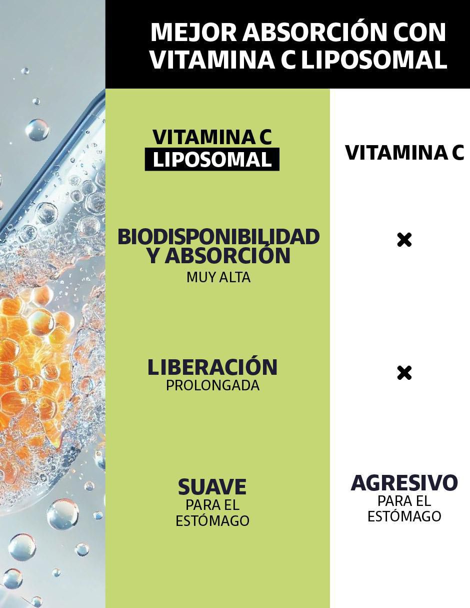 Vitamina C Liposomal con Rosa Mosqueta Vegano de 60 cápsulas 6