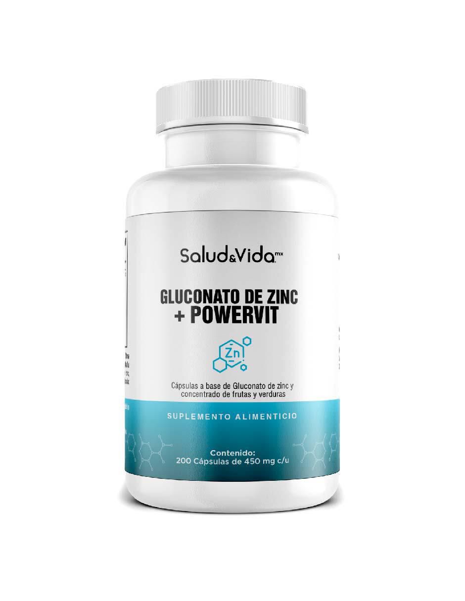 Gluconato de Zinc - Salud & Vida Mx de 200 cápsulas Gluconato de Zinc - Salud & Vida Mx de 200 cápsulas