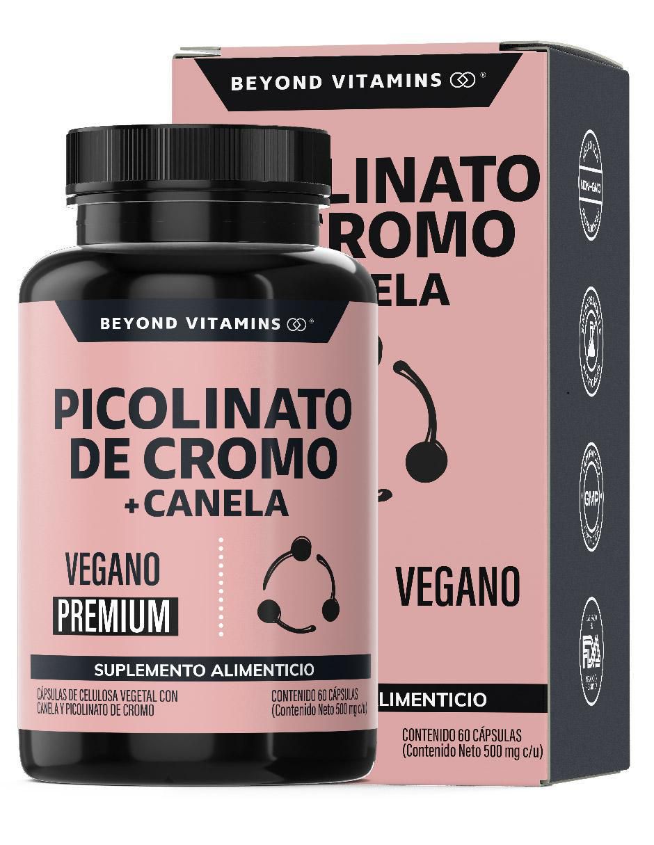 Picolinato de Cromo con Canela Beyond Vitamins de 60 cápsulas