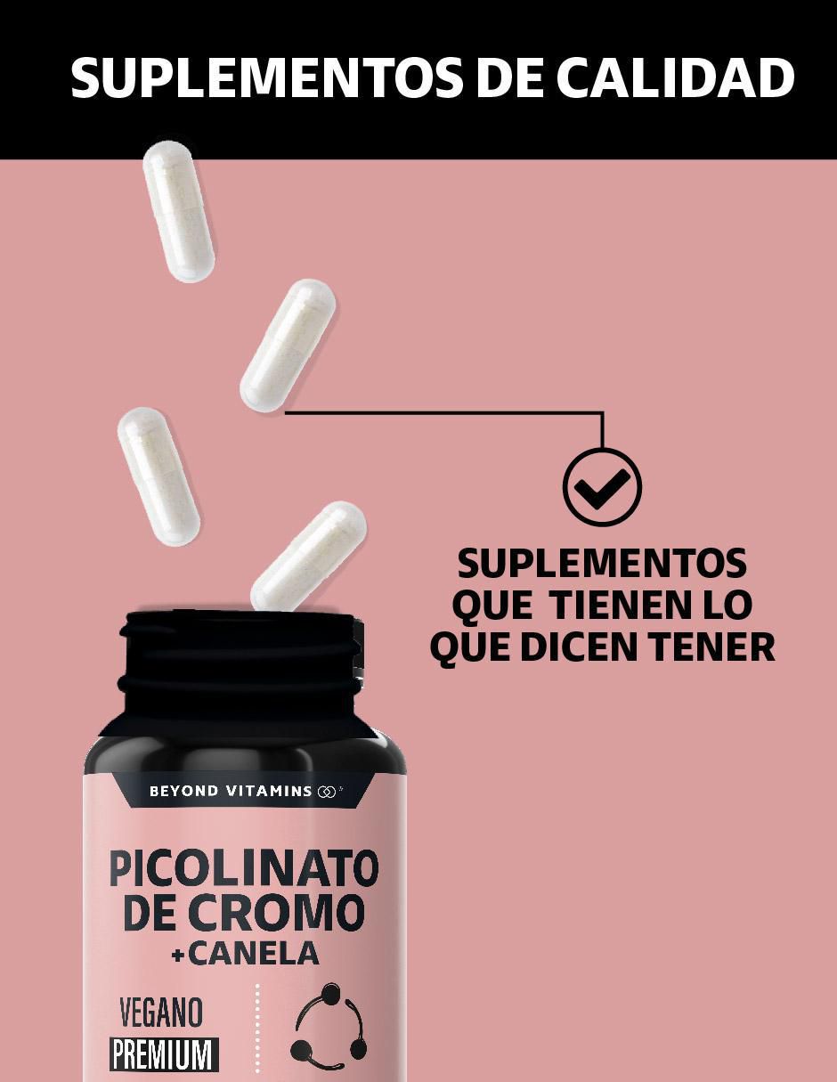 Picolinato de Cromo con Canela de 60 cápsulas 3
