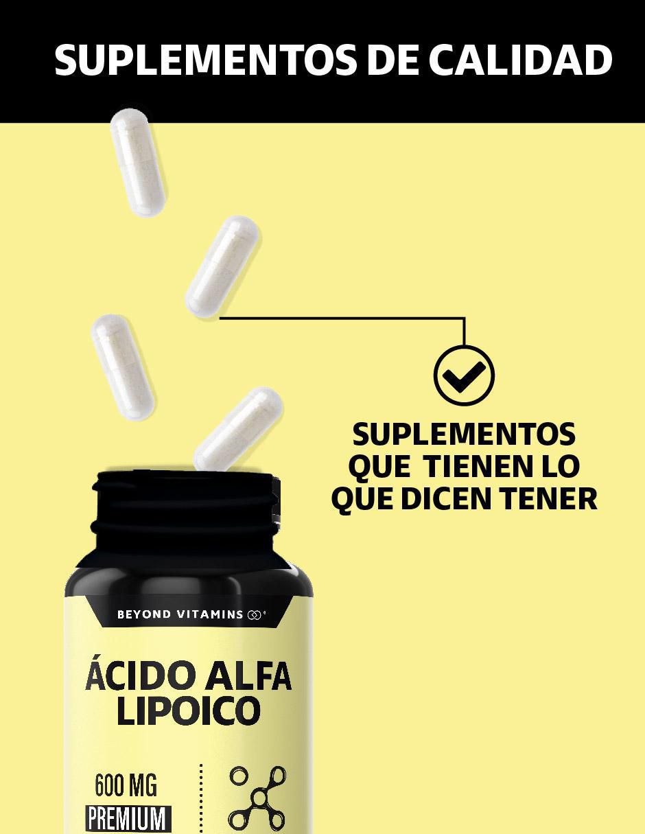 Ácido Alfa Lipóico (ALA) de 60 cápsulas 3