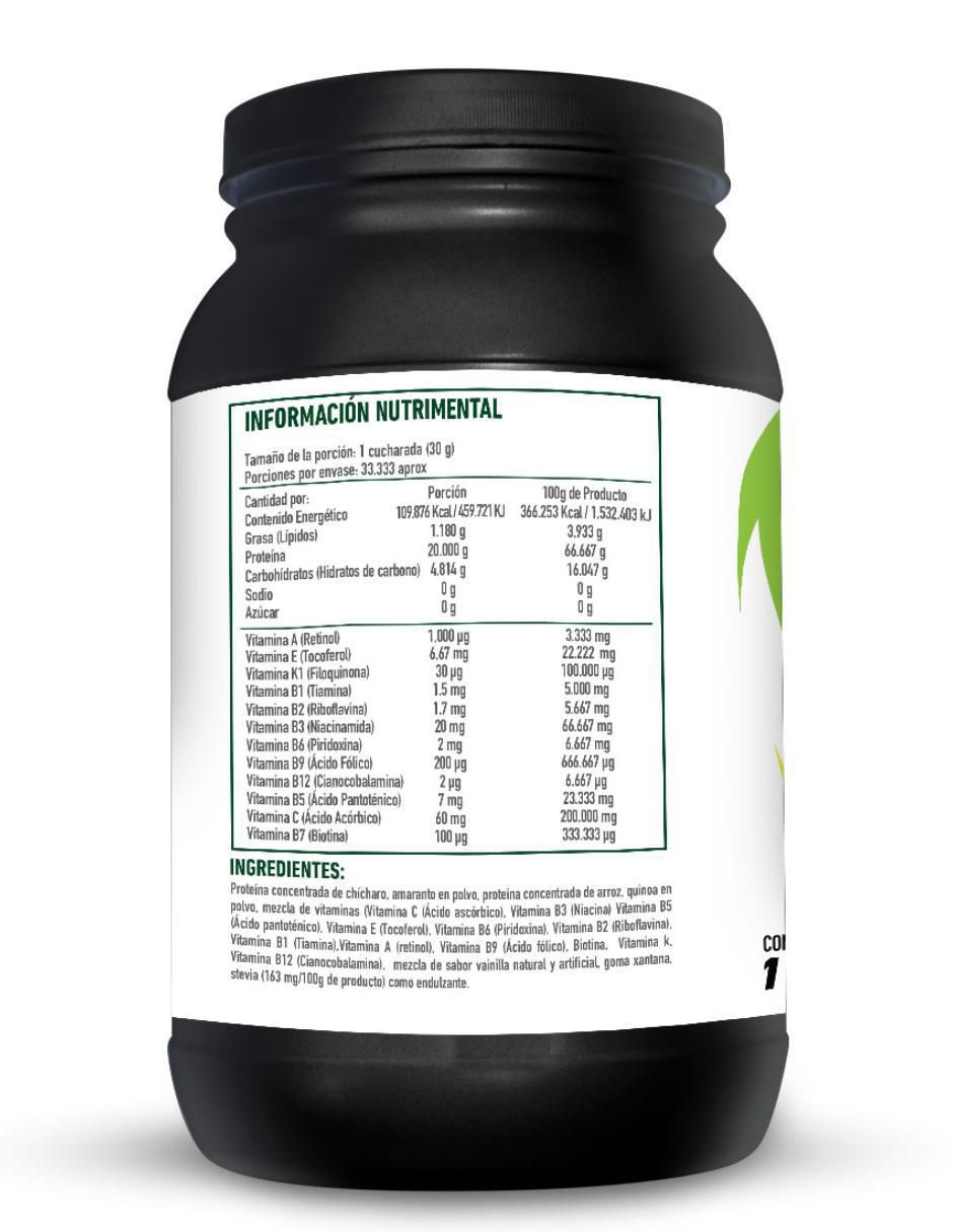 Proteina Vegetariana Protgt sabor vainilla de 1 kg 2