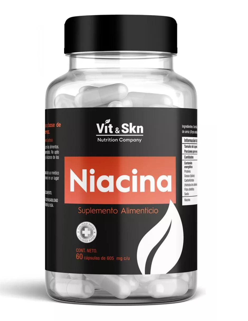 Niacina de 60 cápsulas
