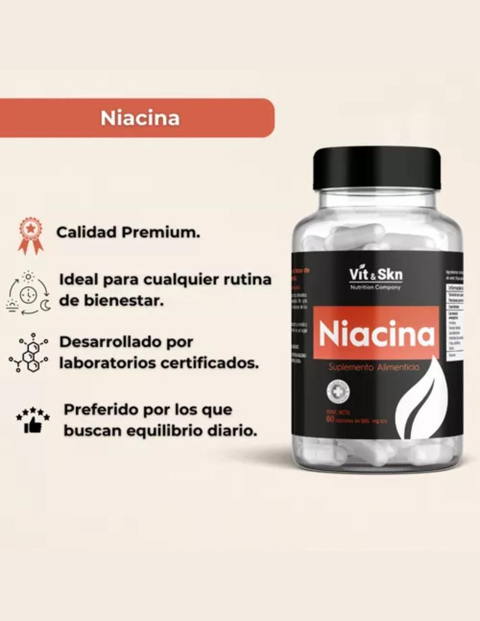 Niacina de 60 cápsulas 3