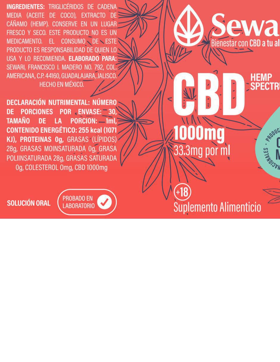 Gotas Cbd Full Spectrum sabor coco de 30 ml 2
