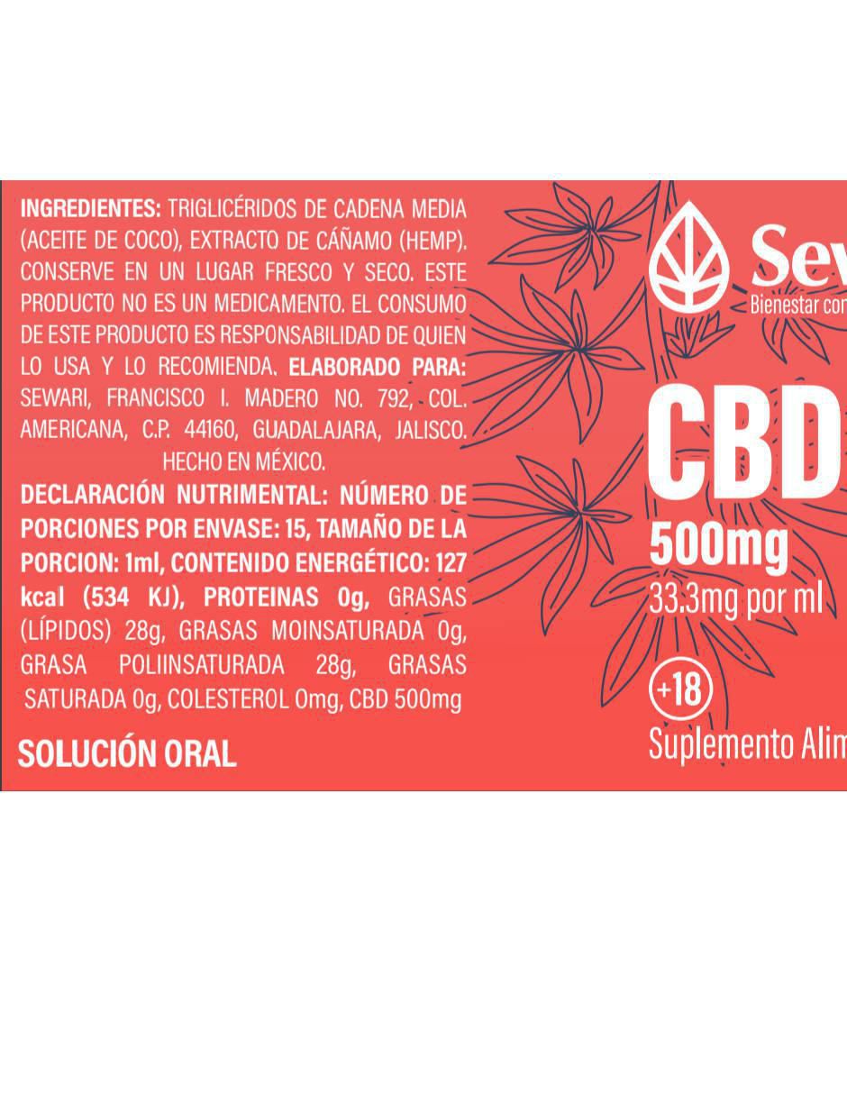 Gotas cbd full spectrum 500 mg sabor coco de 30 g 2