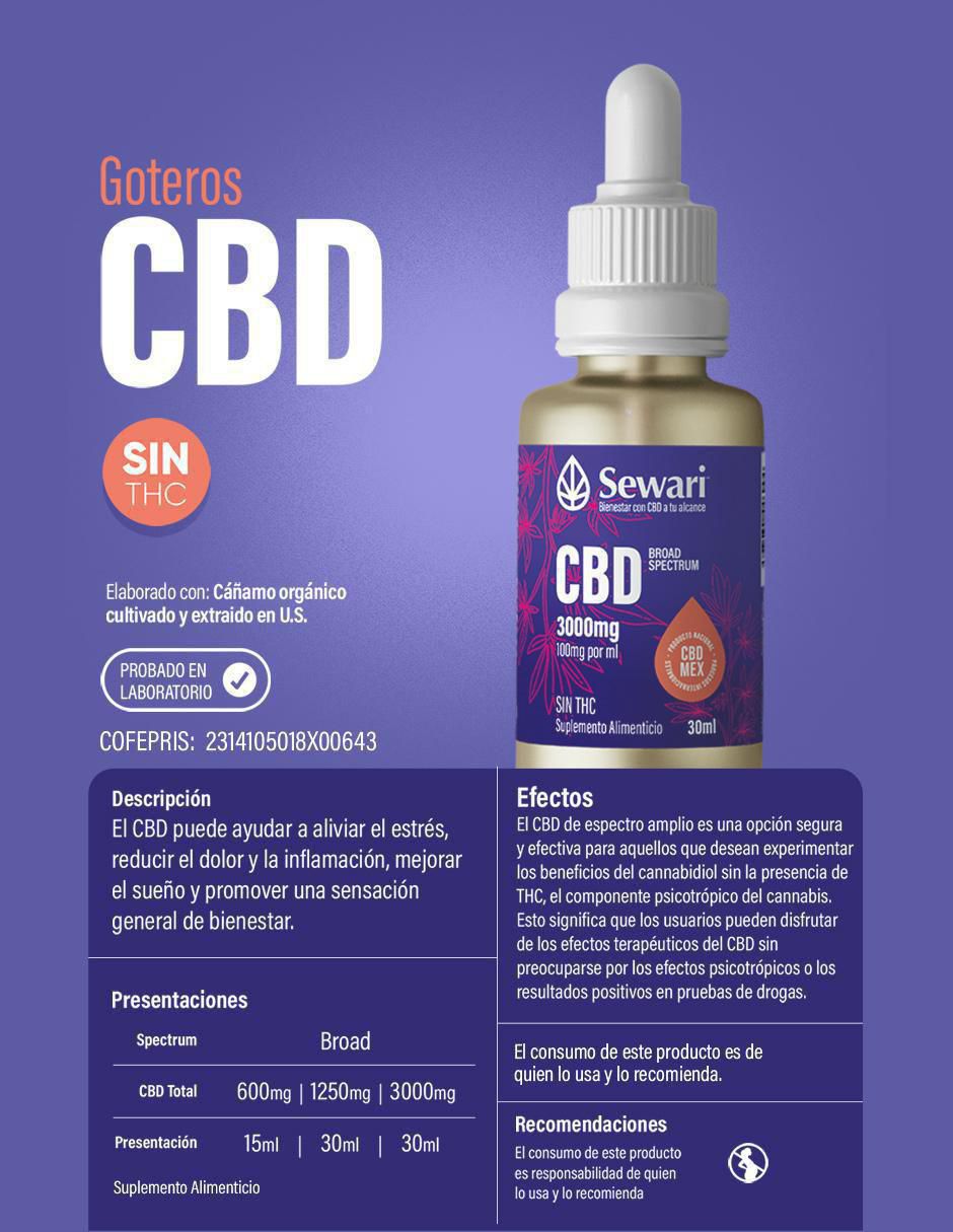 Gotas CBD Sin Thc sabor coco de 30 ml 3