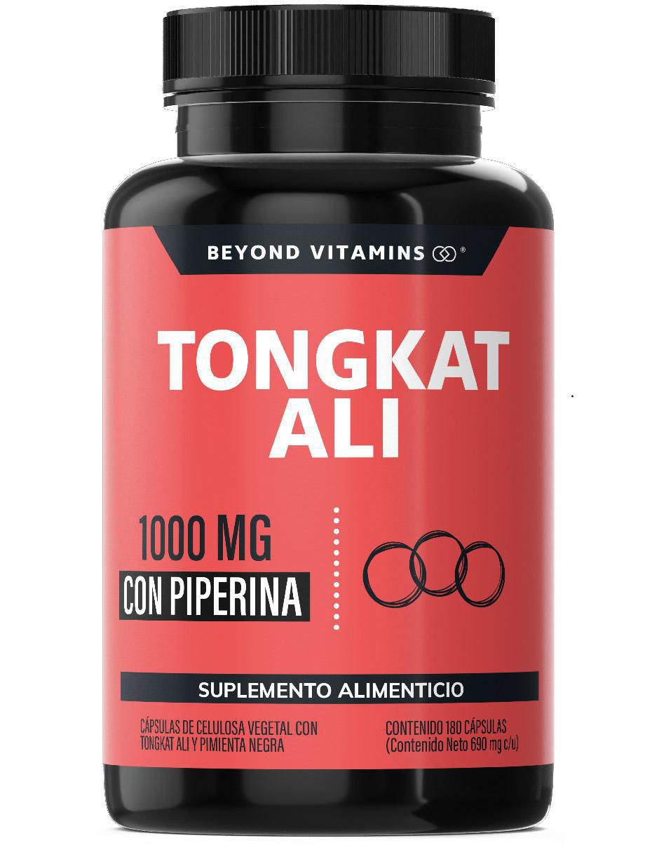 Tongkat Ali con Extracto de Piperina de 180 cápsulas