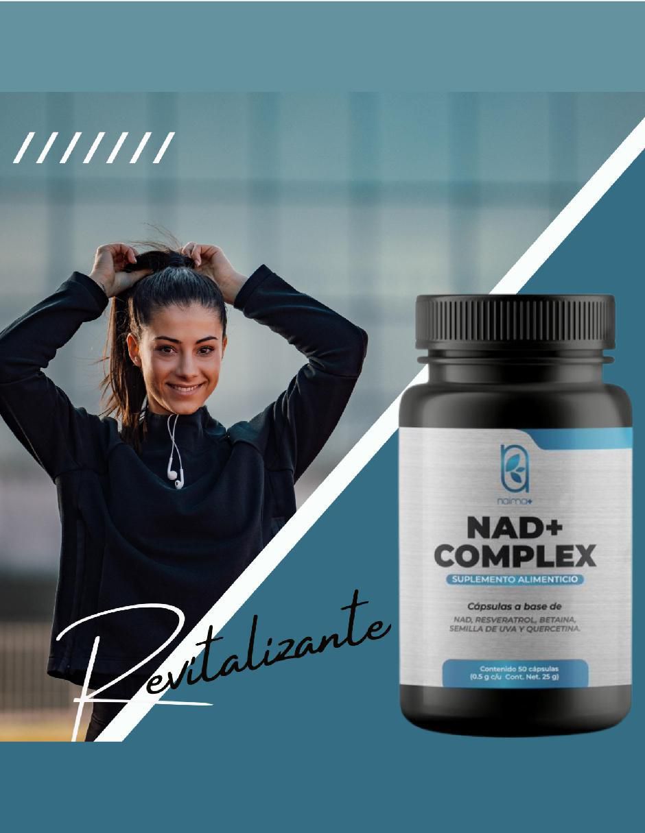 NAD+ Complex con nad+ (nicotinamide adenine dinucleotide) de 50 cápsulas 3