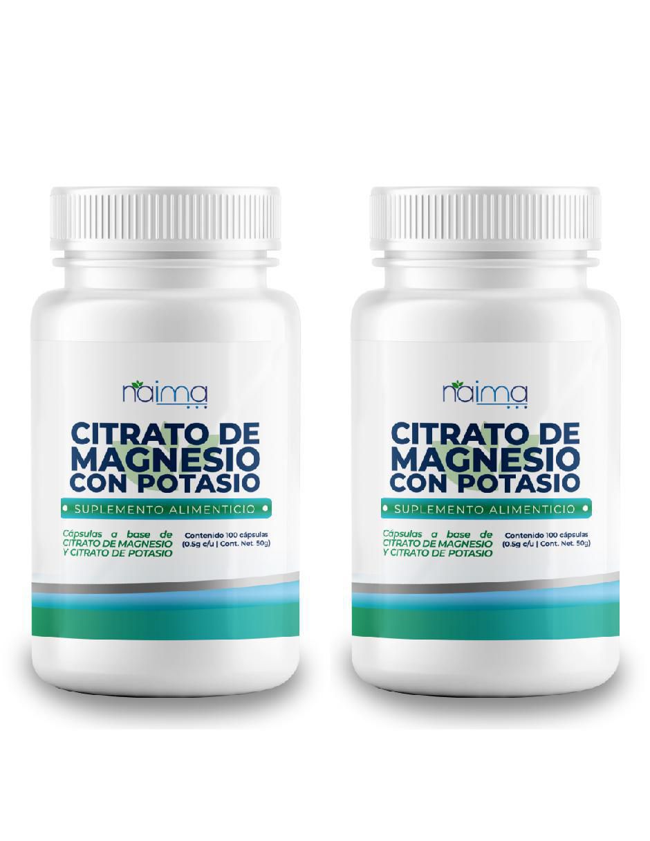 Kit de suplementos alimenticios de Citrato de Magnesio Con Potasio