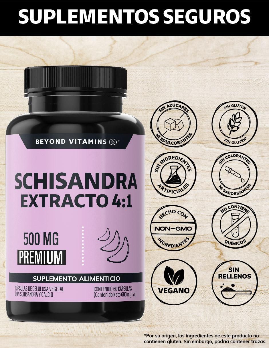Schisandra Extracto 4:1 de 60 cápsulas 2