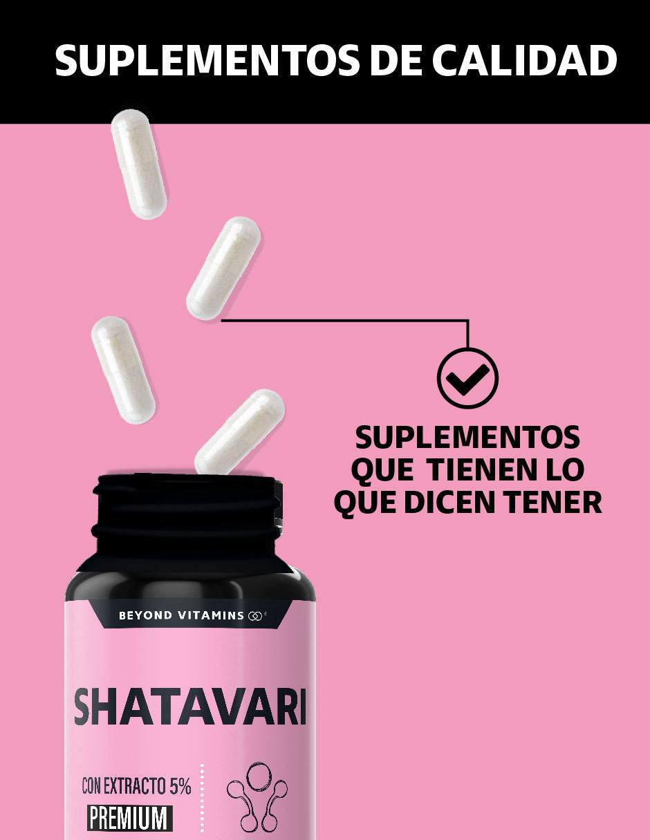 Shatavari con Raíz de Cúrcuma de 60 cápsulas 3
