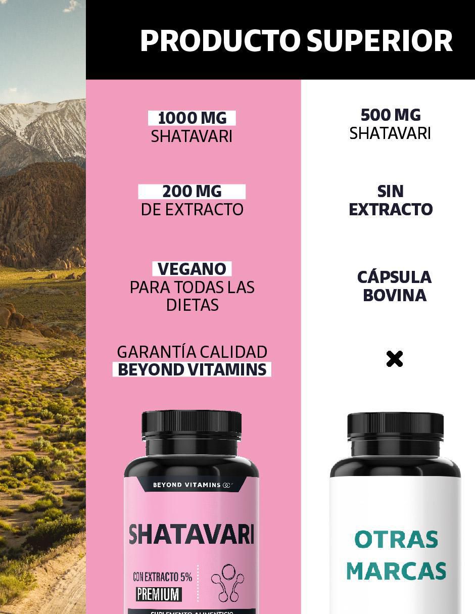Shatavari con Raíz de Cúrcuma de 60 cápsulas 6