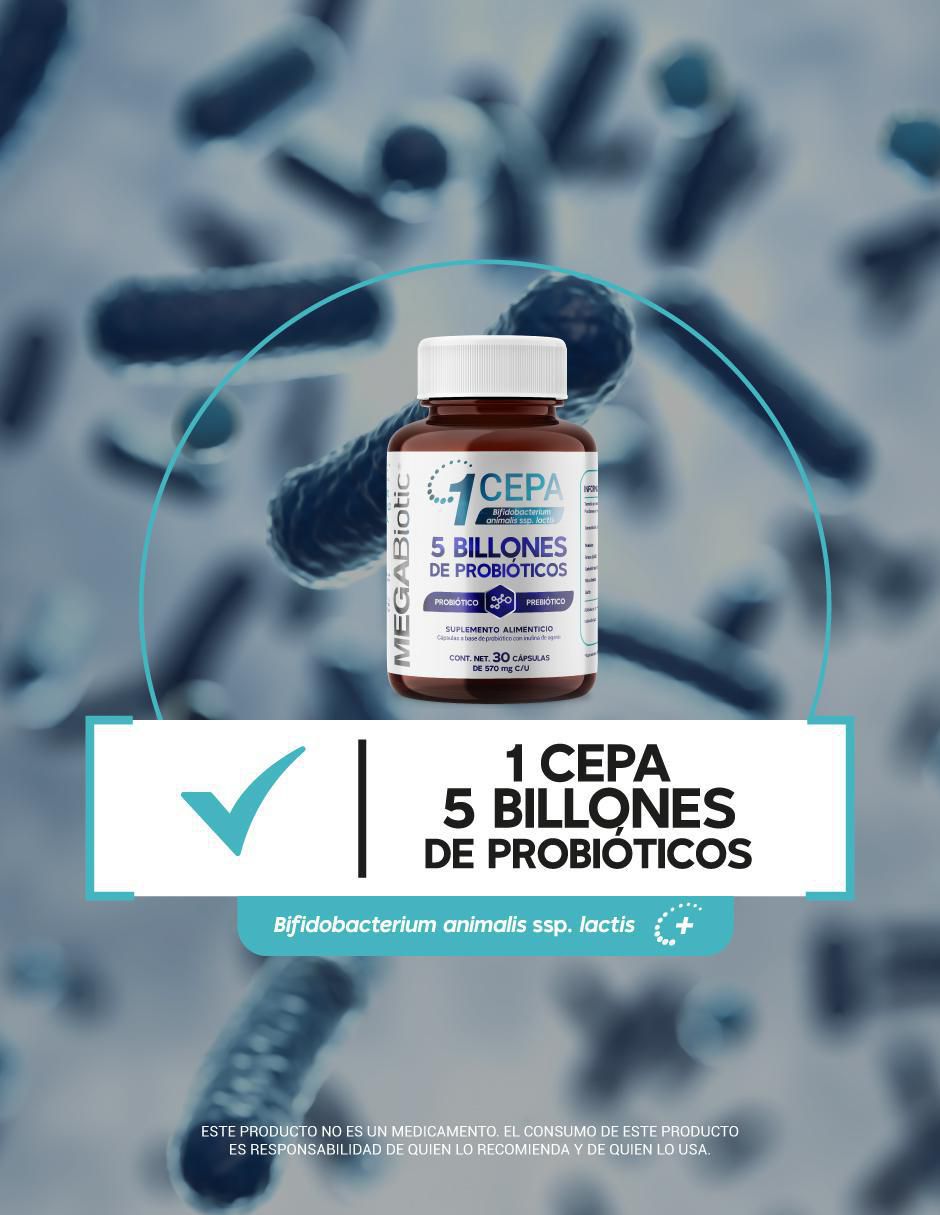 Probióticos 5 Billones Megabiotic con probióticos de 30 cápsulas 4