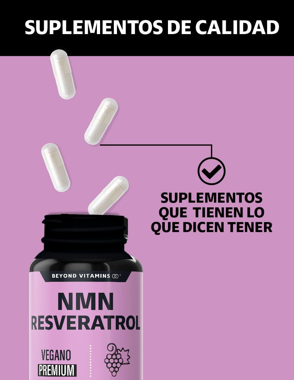 NMN + Resveratrol de 60 cápsulas 3