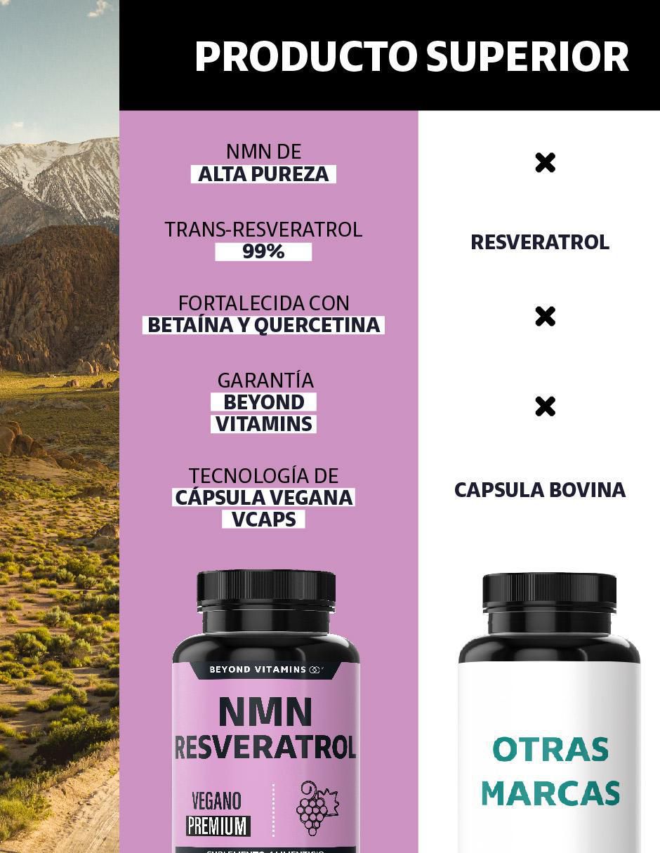 NMN + Resveratrol de 60 cápsulas 6