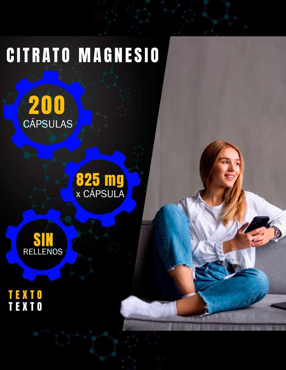 Citrato de Magnesio de 200 cápsulas 5