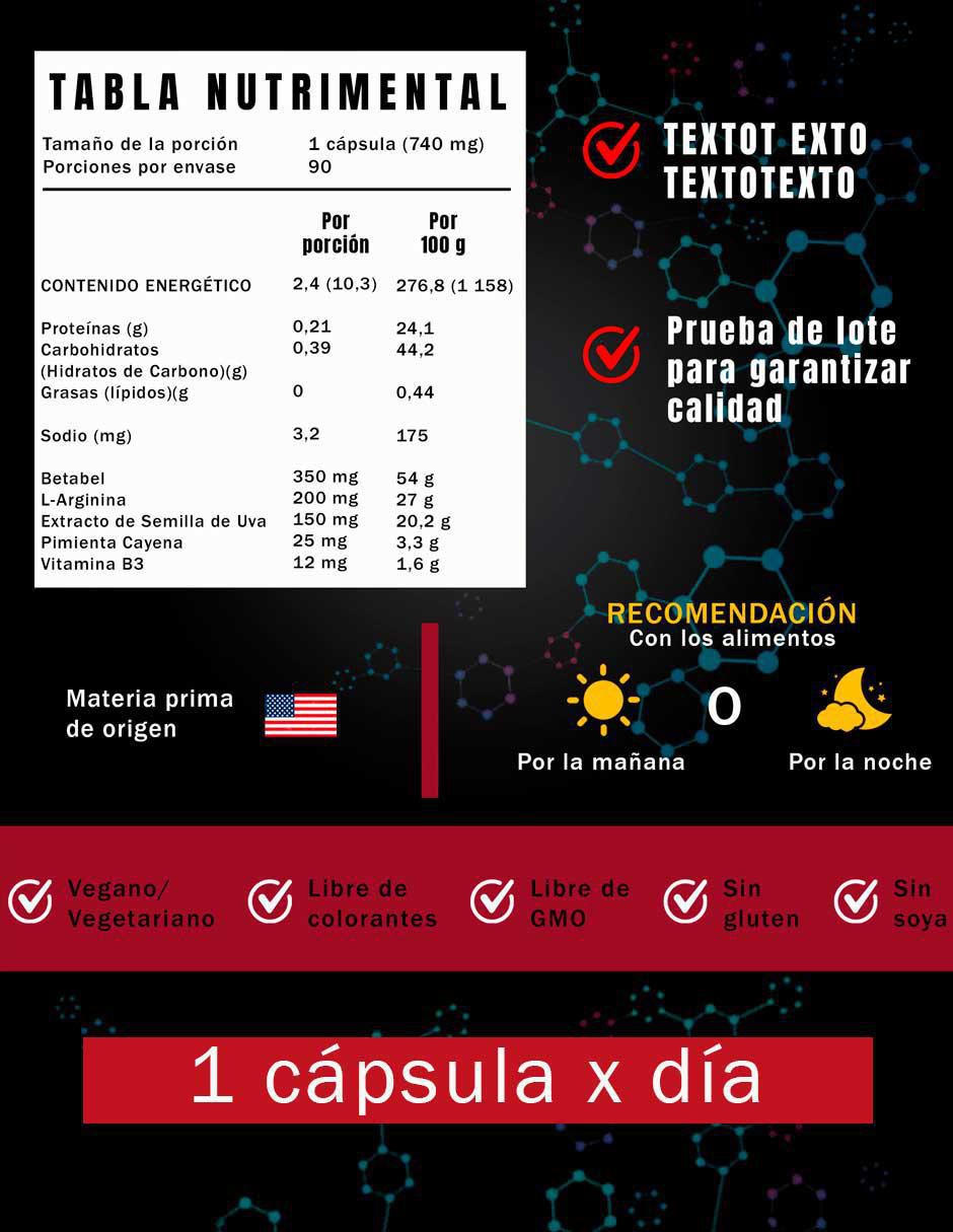 Dynamic Circulation con arginina de 90 cápsulas 5