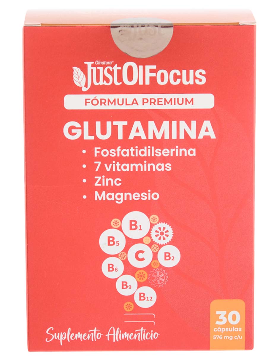 Just Olfocus con l-glutamina de 30 cápsulas 4