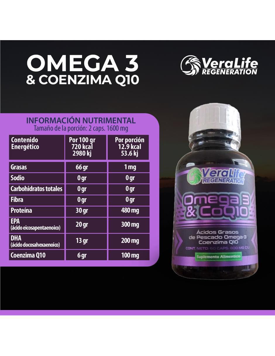 Omega 3 CoQ10 de 60 cápsulas 6