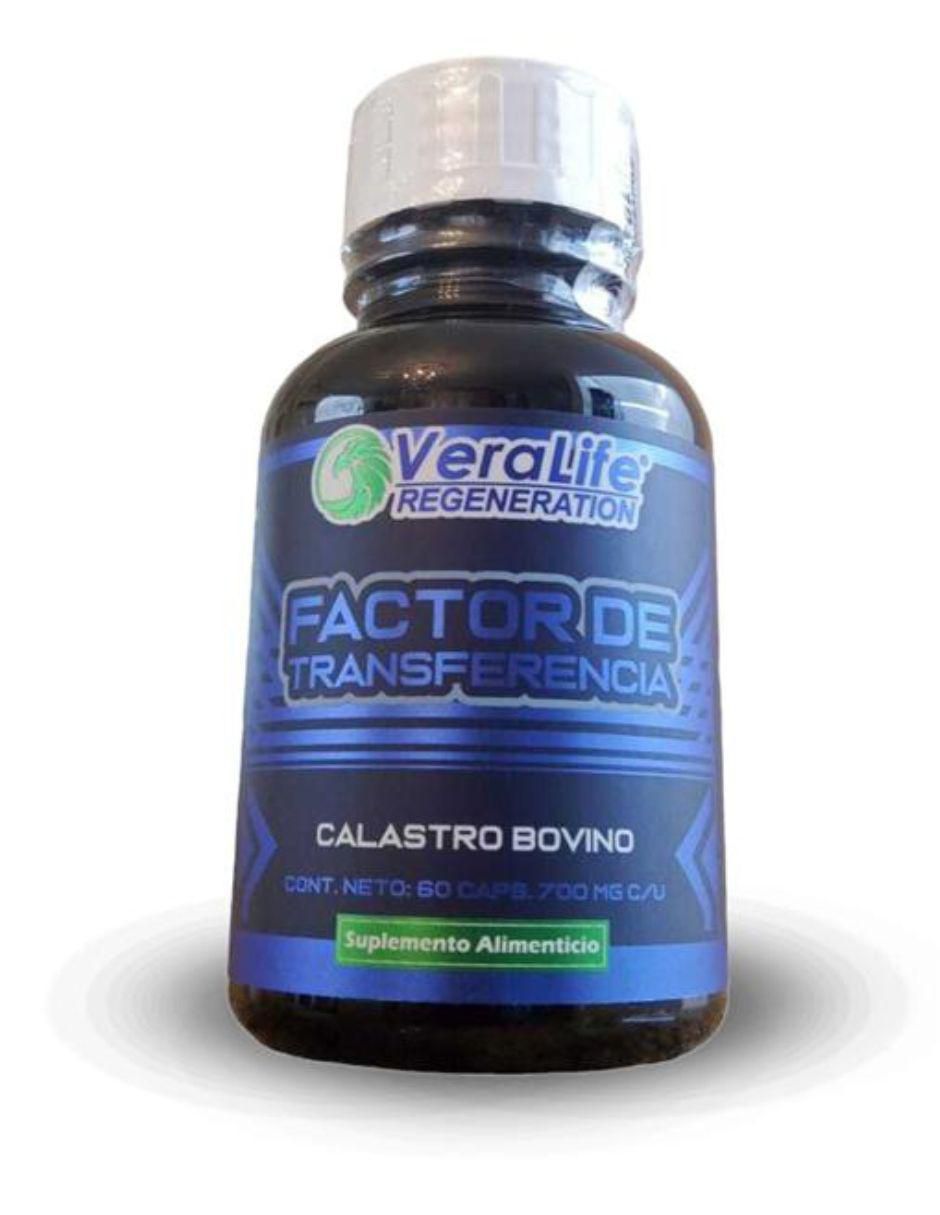 Factor de transferencia con calostro bovino de 60 cápsulas