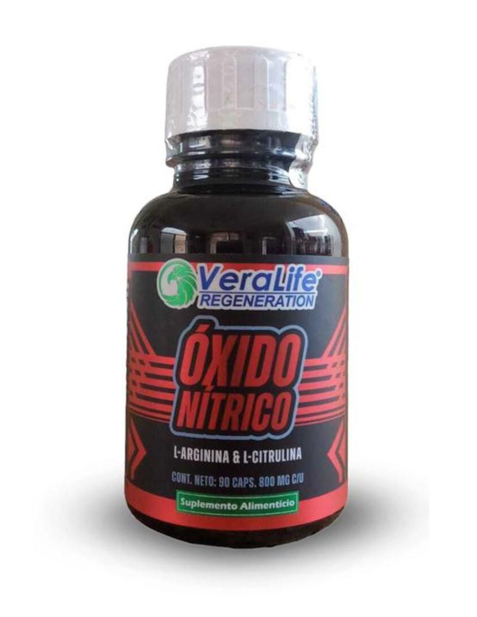 Oxido Nitrico Veralife con l-arginina de 90 cápsulas