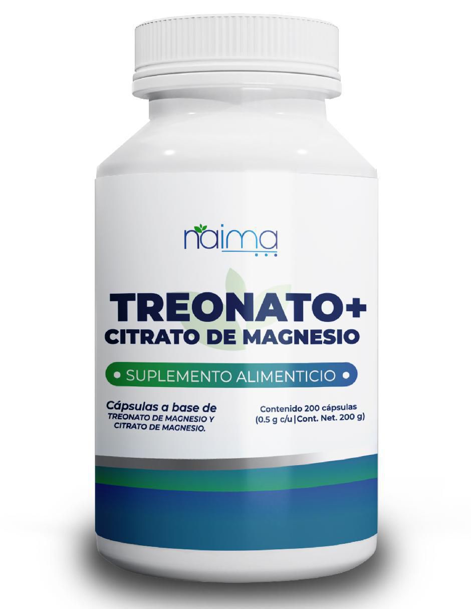 Treonato de Magnesio con Citrato de Magnesio con magnesio de 200 cápsulas Treonato de Magnesio con Citrato de Magnesio con magnesio de 200 cápsulas